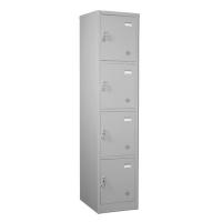 Tủ sắt locker 4 ngăn CAT984 - ghi bạc - R378 x S450x C1830 - sắt sơn tĩnh điện