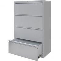 Tủ sắt thấp 4 ngăn TU4FN - +Chiều rộng tủ: 915 mm. +Chiều sâu tủ: 450 mm. +Chiều cao tủ: 1348 mm. - ghi bạc - sắt sơn tĩnh điện