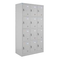 TỦ LOCKER TU984-3K - W915 x D450 x H1830 mm - ghi - thép sơn tĩnh điện