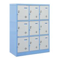 Tủ sắt để đồ 9 ngăn TMG983-3K - W916 x D350 x H1132 mm - ghi - sắt sơn tĩnh điện
